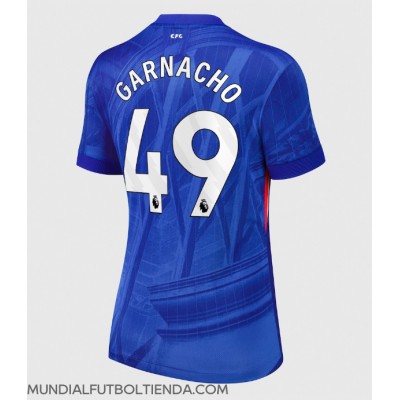 Camiseta Chelsea Alejandro Garnacho #49 Primera Equipación Replica 2025-26 para mujer mangas cortas Camiseta Chelsea Alejandro Garnacho #49 Primera Equipación Replica 2025-26 para mujer mangas cortas